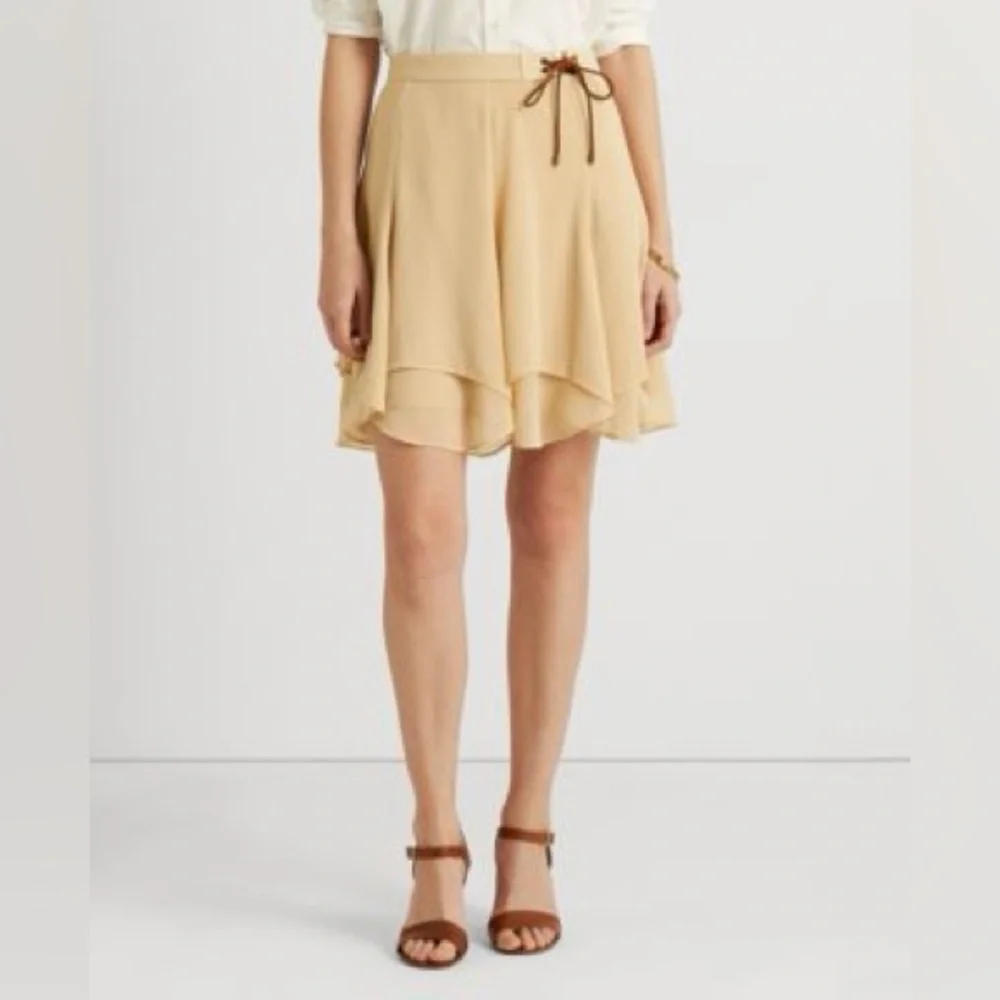 NWT Lauren Ralph Lauren
Crinkle Georgette Skirt Size 4 - Picture 1 of 9